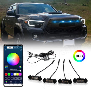 Luces delanteras puntos multicolor APPS cel